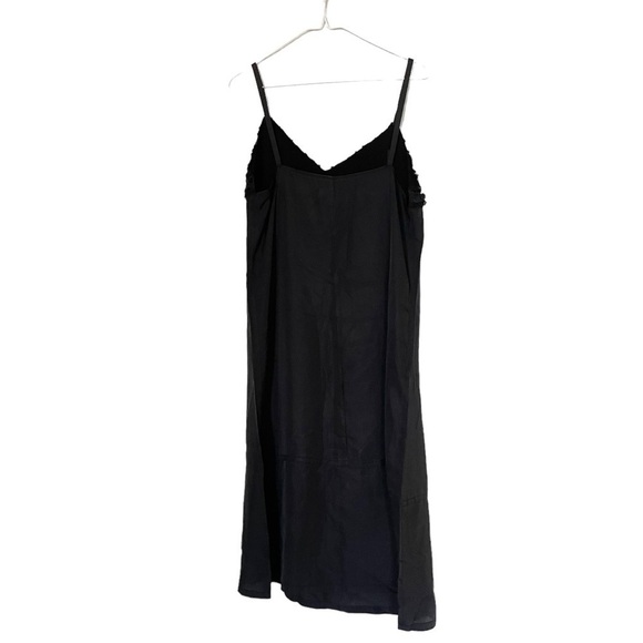 Vintage y2k Tricot Comme des Garcons Black Slip Textured Midi Babydoll Dress M - Picture 3 of 11